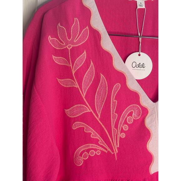 Oddi boho-chic embroidered peplum top - Picture 9 of 16